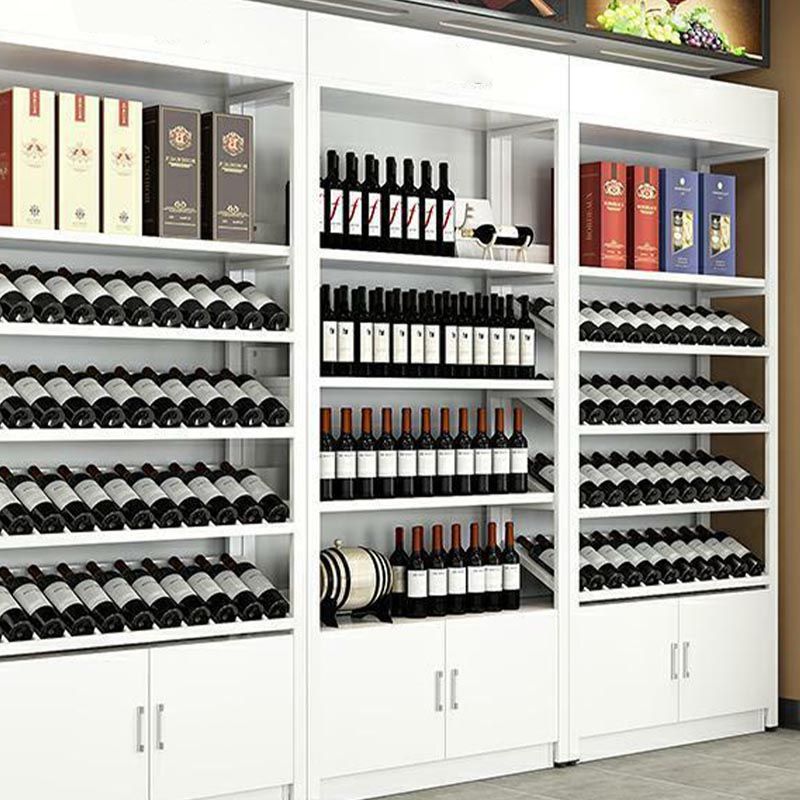 Industrial Floor Wine Rack Manufactured Wood Wine Jail with Shelf Clearhalo 'furn' 'furn_wine_racks' 'Furniture' 'Kitchen & Dining Furniture' 'Wine Racks' 'wine_racks' 1200x1200_4a736ffe-09e4-48ba-8ca7-3488d8915740