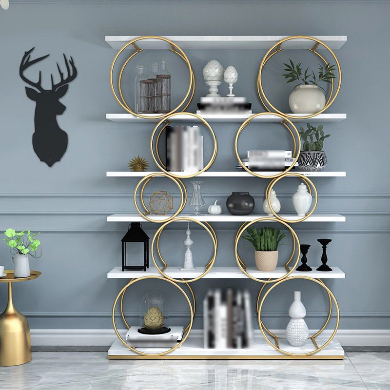 11.81"W Bookshelf Glam Style Open Back Bookcase for Office Study Room Home Clearhalo 'Bookcases' 'furn' 'furn_bookcases' 'Furniture' 'furniture_bookcases' 'kitchen' 'kitchen_bookcases' 'Living Room Furniture' 'Office Furniture' 1200x1200_4a73fb50-60e7-4960-acbb-2af8ce5ed6e7