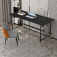 Glam Office Desk Antique Finish Computer Desk mit Metallbeinen
