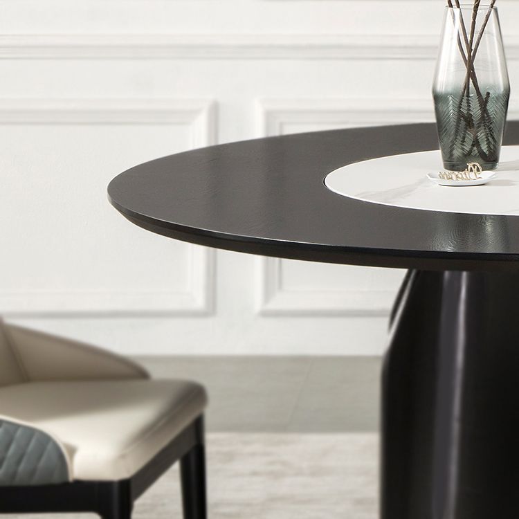 Set di tavoli da pranzo in legno massiccio 1/4/5/7 PE PEDESTAL TAVOLO PETTURA CON IMPOSTO