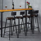 Industrial Armless Backrest Counter Stool Steel Cafe Bar Stool with Velvet Cushion Clearhalo 'Bar Furniture' 'Bar Stools' 'bar_stools' 'furn' 'furn_bar_stools' 'Furniture' 'furniture_bar_stools' 'Kitchen & Dining Furniture' 1200x1200_4a783d69-d143-42db-9491-6c4506d9c3b0