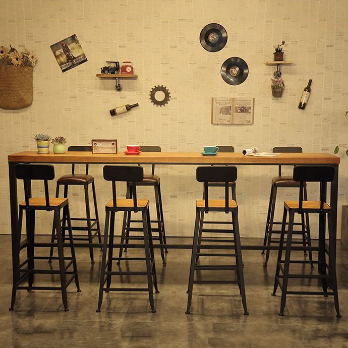 Taburete de bar de metal de estilo moderno, taburete de bar de cuero PU para cocina