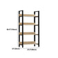 Modern Engineered Bookcase Natural Etagere Bookshelf for Any Room