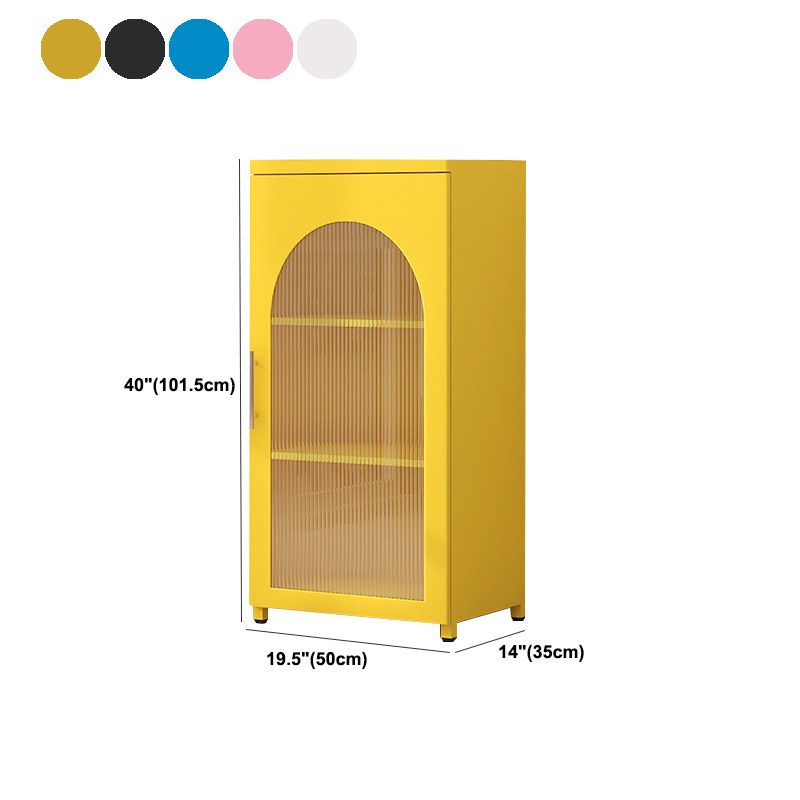 Sideboard di metallo moderna della scheda laterale con porta di vetro per cucina