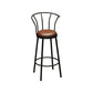 Industrial Bar and Counter Stool Brown Stool with Black Base Clearhalo 'Bar Furniture' 'Bar Stools' 'bar_stools' 'furn' 'furn_bar_stools' 'Furniture' 'furniture_bar_stools' 'Kitchen & Dining Furniture' 1200x1200_4a7c834f-f750-4c16-855c-0b80808b95f5