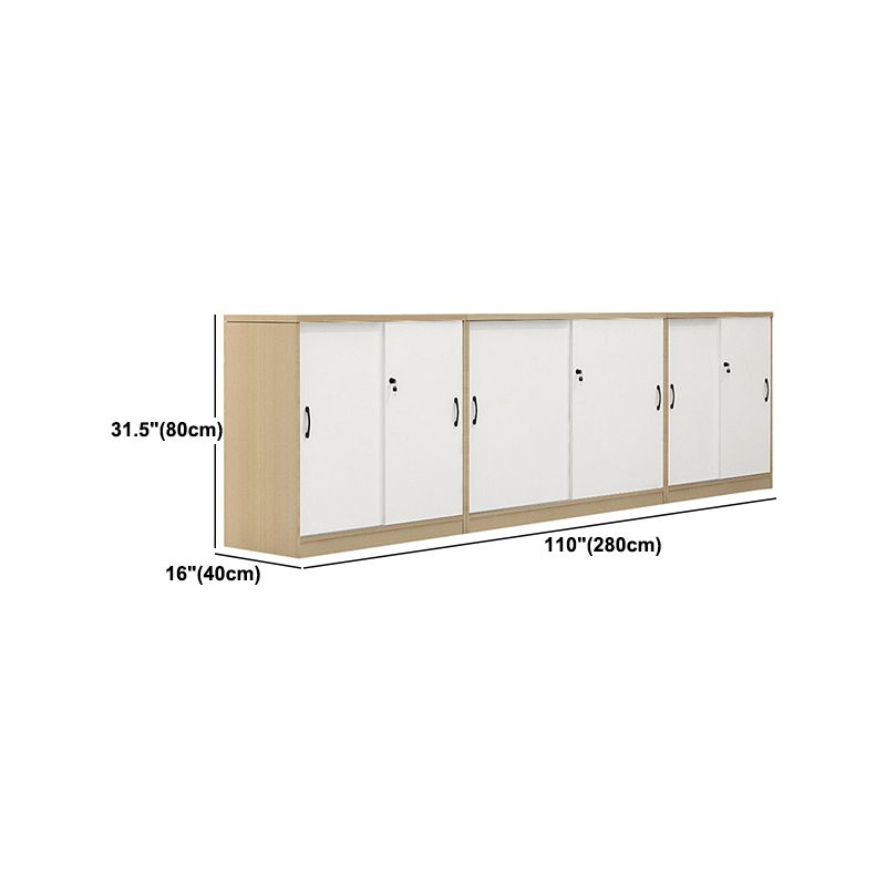 Babor de archivos de madera de archivo lateral de estilo moderno para la oficina en casa