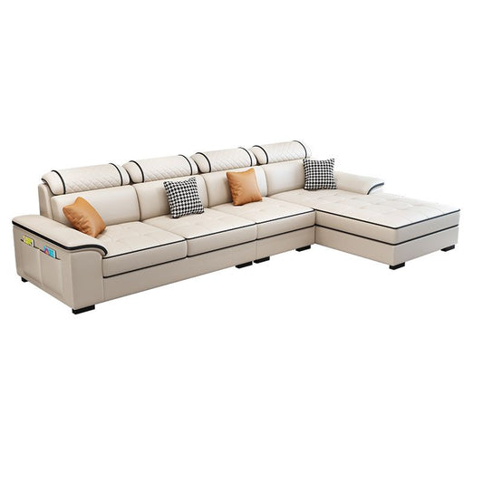 Pillow Top Arm Pillowed Back Cushions Right Hand Facing Sectional Sofa with Chaise Clearhalo 'furn' 'furn_sectionals' 'Furniture' 'furniture_sectionals' 'Living Room Furniture' 'Sectionals' 1200x1200_4a801fc5-c405-4936-a847-551ef80b347b