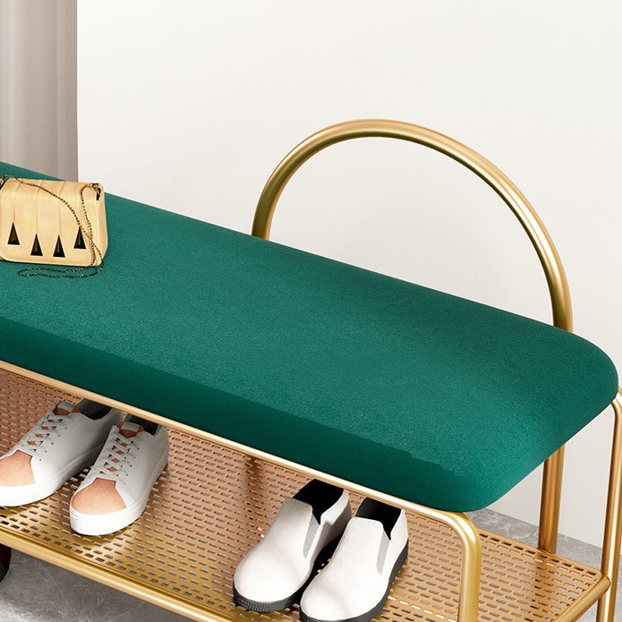 12.6 Inch Wide Glam Bench Foam Cushioned Bench with Shoe Storage Clearhalo 'Benches' 'Chairs & Seating' 'furn' 'furn_benches' 'Furniture' 'Living Room Furniture' 1200x1200_4a80522c-513c-47c3-8c2a-e7cf206c4a9f