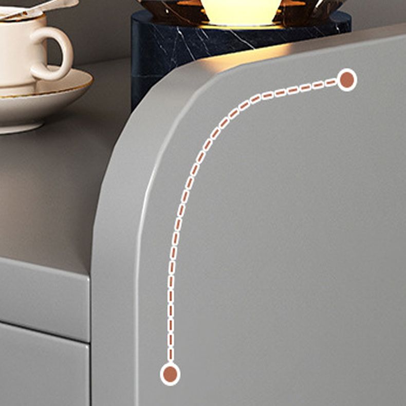 Comodino multi -cassetti moderno tavolo da notte in legno per camera da letto