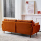 Contemporary Pillow Top Arm Sofa Loose Back Velvet Couch for Living Room Clearhalo 'furn' 'furn_sofas' 'Furniture' 'furniture_sofas' 'Living Room Furniture' 'Sofa' 'sofas' 1200x1200_4a82f0e5-e9d2-4525-b74f-0f616ca04745