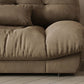 Brown Modern Armless Chesterfield Sofa with Bolster Pillows for Living Room, Apartment Clearhalo 'furn' 'furn_sofas' 'Furniture' 'furniture_sofas' 'Living Room Furniture' 'Sofa' 'sofas' 1200x1200_4a838f32-99d9-419a-8a2e-e69a4626aa48