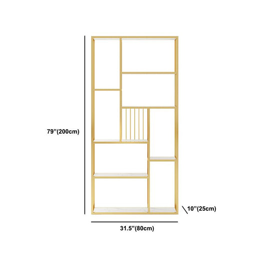 Open Metal and Wood Book Shelf Etagere Shelf Bookcase for Office Clearhalo 'Bookcases' 'furn' 'furn_bookcases' 'Furniture' 'Office Furniture' 1200x1200_4a84ce9b-2753-43f2-9ddc-129ee8fd6dd7