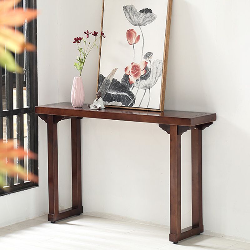 Walnusskonsolentisch Massivholz 9,84 Zoll breites Konsolensofa -Tisch