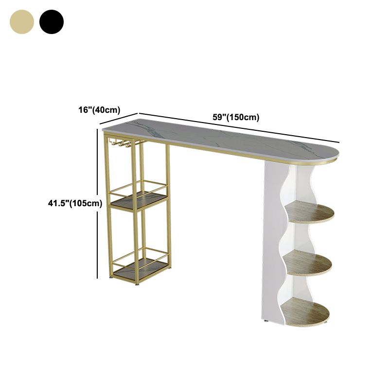 Modern 1/5 Pieces Bar Table Set Stone Counter Table with High Stools for Living Room Clearhalo 'Bar Furniture' 'furn' 'furn_home_bar_bar_sets' 'Furniture' 'Home Bars & Bar Sets' 'home_bar_bar_sets' 'Kitchen & Dining Furniture' 1200x1200_4a88bcc1-16e7-46bf-8e39-aca5a2e51afd