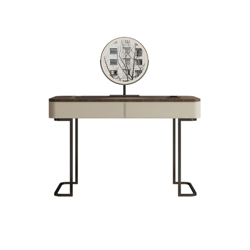 Wooden Make-up Vanity White Makeup Vanity Desk Table with Drawers Clearhalo 'Bedroom Furniture' 'furn' 'furn_makeup_vanities' 'Furniture' 'Makeup Vanities' 'makeup_vanities' 1200x1200_4a898585-eb71-40c8-8937-d8924f66dd94