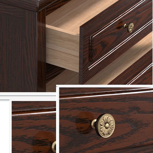 Contemporary Solid Wood Accent Chest with 5 Drawers and Wooden Legs Clearhalo 'Cabinets & Chests' 'cabinets_chests' 'furn' 'furn_cabinets_chests' 'Furniture' 'Living Room Furniture' 1200x1200_4a89a721-4f89-4dba-abc2-cac30020119d