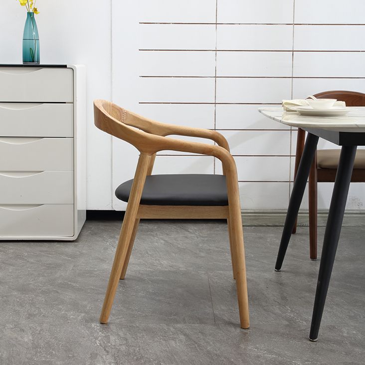 Contemporary Solid Wood Dining Room Chair Open Back Dining Side Chair for Home Clearhalo ' kitchen&dining_furn' 'Dining Chairs' 'Dining Tables & Seating' 'dining_chair' 'furn' 'furn_dining_chair' 'Furniture' 'furniture_dining_chair' 'Kitchen & Dining Furniture' 'kitchen' 1200x1200_4a8a122c-aa5a-43d7-8c37-40bf84d5235f