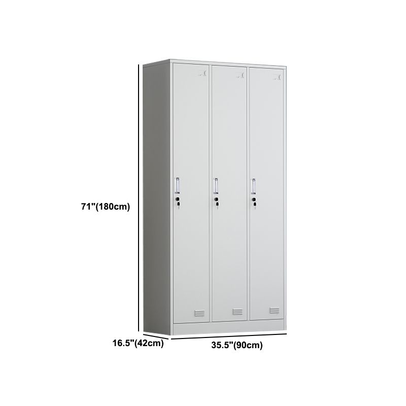 Metal Hinged Wardrobe Armoire Contemporary Wardrobe Cabinet for Home Clearhalo 'Armoires & Wardrobes' 'armoires_wardrobes' 'Bedroom Furniture' 'furn' 'furn_armoires_wardrobes' 'Furniture' 1200x1200_4a8c80dc-4d47-4b94-908f-70110abe376b