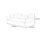 White Sofa Bed Faux Leather Square Arm Standard Bed Settee with Storage Clearhalo 'furn' 'furn_sofas' 'Furniture' 'furniture_sofas' 'kitchen' 'kitchen_sofas' 'Living Room Furniture' 'Sofa' 'sofas' 1200x1200_4a8cb111-e569-4ecb-aa73-feb7bbd9e34a