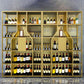 Metal Floor Wine Bottle Rack Glam Wine Bottle Holder with Shelf Clearhalo 'furn' 'furn_wine_racks' 'Furniture' 'Kitchen & Dining Furniture' 'Wine Racks' 'wine_racks' 1200x1200_4a8d5f96-05a8-4c75-a724-50dbce815d08
