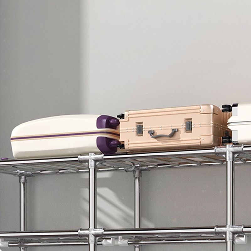 Modern Style Wardrobe Metal 1-Door Wardrobe Closet for Bedroom