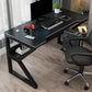Contemporary Office Desk Rectangular Gaming Desk with Metal Legs Clearhalo 'furn' 'furn_office_desk' 'Furniture' 'Office Desks' 'Office Furniture' 'office_desk' 1200x1200_4a8eaf79-e88c-4158-b833-358a8a80a187