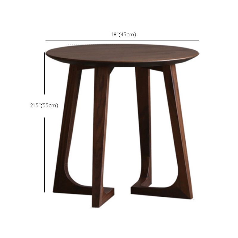Solid Wood Round Coffee Table in Brown Scandinavian 2 Pieces Cocktail Table Set Clearhalo 'Coffee & Accent Tables' 'Coffee Tables' 'coffee_tables' 'furn' 'furn_coffee_tables' 'Furniture' 'Living Room Furniture' 1200x1200_4a8edf85-5c48-4267-adc4-4f4dc069209f