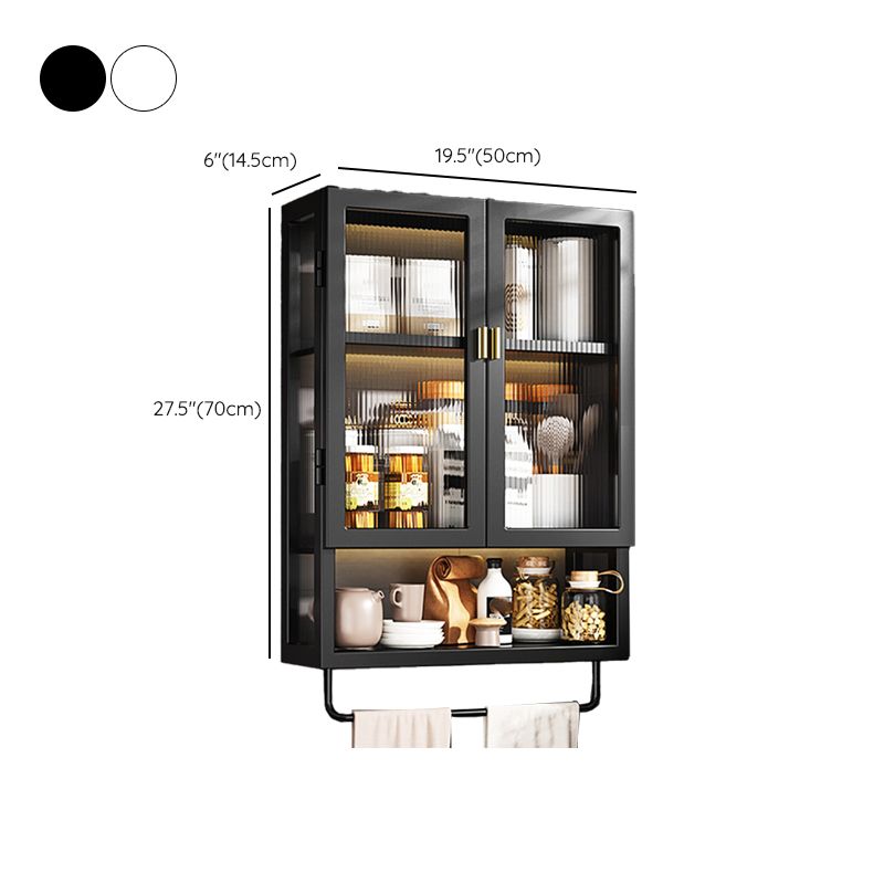 Armadio a buffet montato a parete per mobile in metallo contemporaneo per sala da pranzo