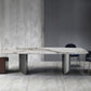 Modern Metal Base Dining Table Stone Rectangle Dining Table for Home Clearhalo 'Dining Tables & Seating' 'Dining Tables' 'dining_table' 'furn' 'furn_dining_table' 'Furniture' 'Kitchen & Dining Furniture' 1200x1200_4a925d90-6402-4959-93e1-3e25a1665e3e