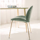 Glam Style Dining Chair Upholstered Dining Side Chair for Indoor
