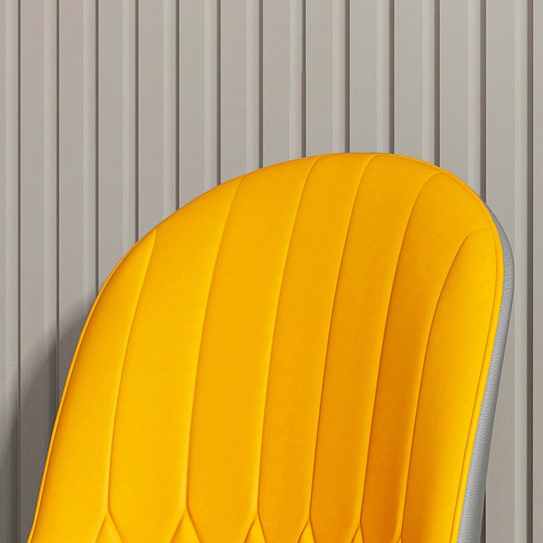 Scandinavian Style Metal Dining Chair Cushioned Dining Room Arm Single Chair Clearhalo ' kitchen&dining_furn' 'Dining Chairs' 'Dining Tables & Seating' 'dining_chair' 'furn' 'furn_dining_chair' 'Furniture' 'furniture_dining_chair' 'Kitchen & Dining Furniture' 'kitchen' 1200x1200_4a93ec2e-e8ef-415e-b450-79b4c22df7a7