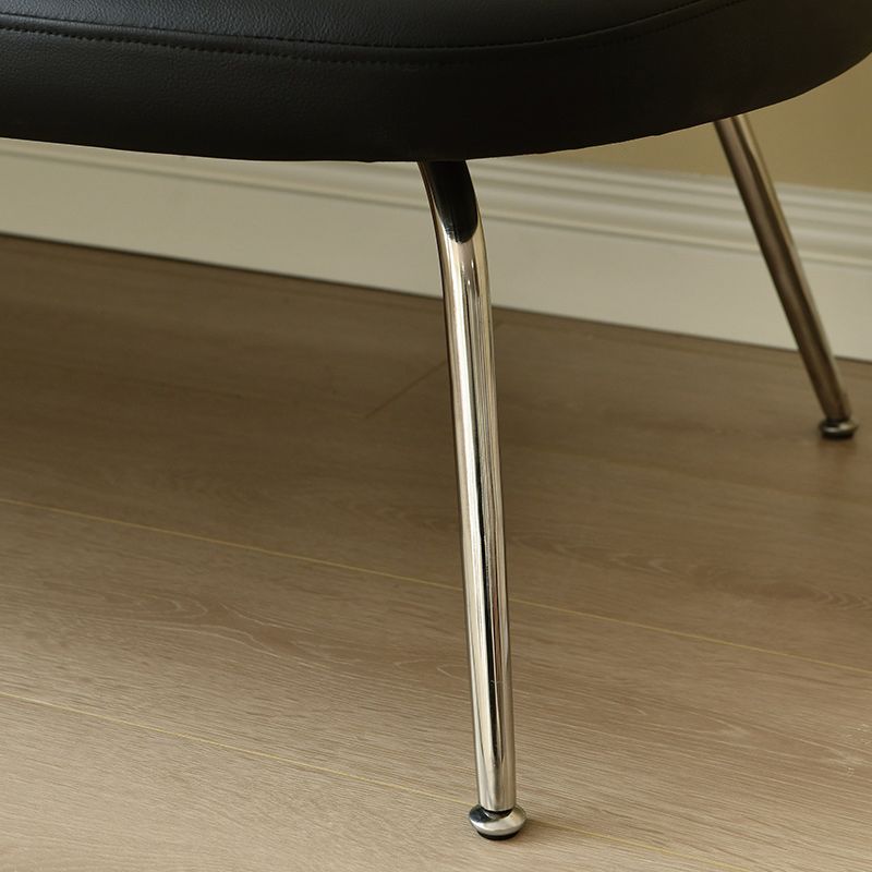 Faux Leather Modern Settee 2-seat Armless Seating in Black/Green Clearhalo 'furn' 'furn_sofas' 'Furniture' 'Living Room Furniture' 'Sofa' 'sofas' 1200x1200_4a953002-ed72-415f-9011-7f37fb570e36