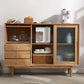 Tabella a buffet in legno massiccio Sideboard moderna con armadi e cassetti