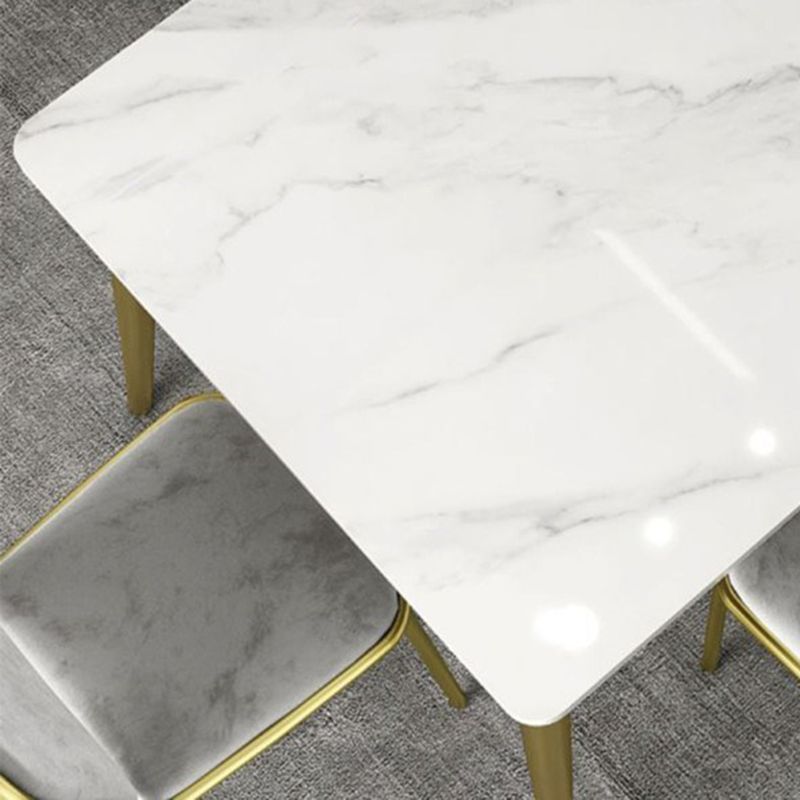 Luxury Rectangle Dinner Table Dining Room Stone Dining Table