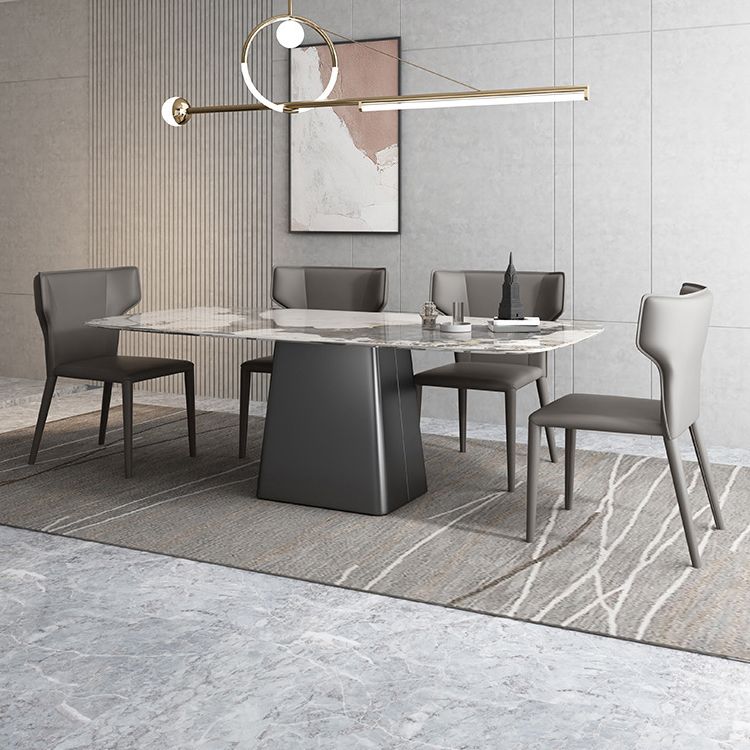 1/2/5/7 Pcs Dining Table Furniture Dining Table Set with Sintered Stone Top Clearhalo 'Dining Room Sets' 'Dining Tables & Seating' 'dining_room_set' 'furn' 'furn_dining_room_set' 'Furniture' 'furniture_dining_room_set' 'Kitchen & Dining Furniture' 1200x1200_4a980046-d61c-453a-a07c-2014d38fd204