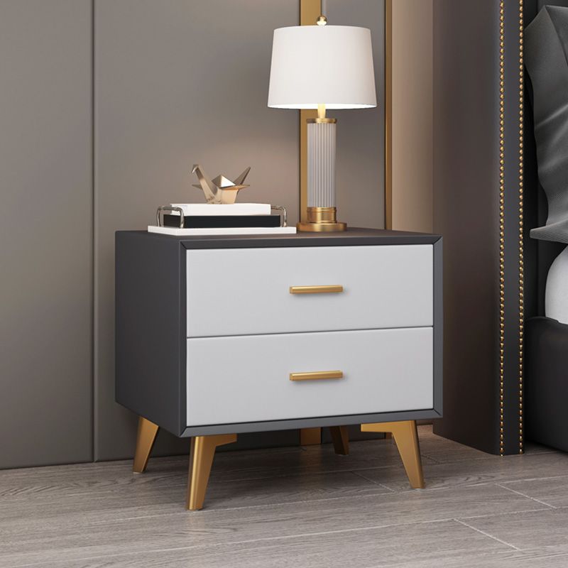 Comodino da tavolo da tavolo da notte moderno con 2 cassetti