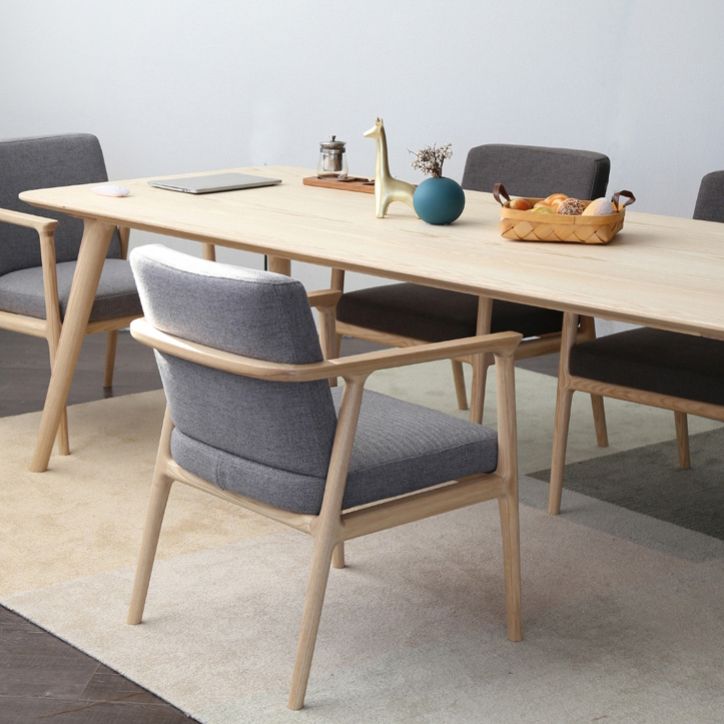 Rectangle Pine Solid Wood Table Modern Dining Table with 4 Legs for Restaurant Clearhalo ' dining_table' 'Dining Tables & Seating' 'Dining Tables' 'furn' 'furn_dining_table' 'Furniture' 'furniture_dining_table' 'Kitchen & Dining Furniture' 'kitchen&dining_furn' 'kitchen' 'kitchen_dining_table' 1200x1200_4a9d489a-7921-45ae-860b-b392d63813f6