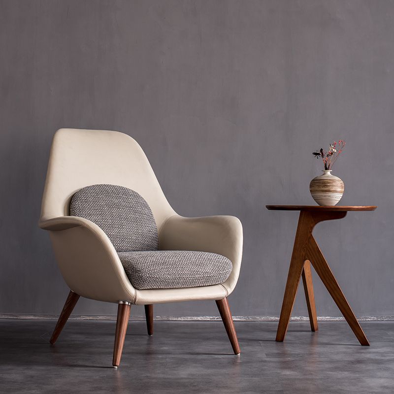 Skandinavische massive Holzendtisch -Ecktisch für Wohnzimmer