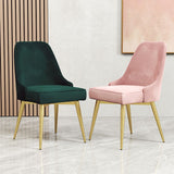 Nordic Style Dining Chair Kitchen Armless Chair with Metal Legs Clearhalo ' kitchen&dining_furn' 'Dining Chairs' 'Dining Tables & Seating' 'dining_chair' 'furn' 'furn_dining_chair' 'Furniture' 'furniture_dining_chair' 'Kitchen & Dining Furniture' 'kitchen' 1200x1200_4a9f40e8-e6eb-4dde-b4de-0cf38ba7441a