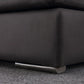 Contemporary Pillow Top Arm Sofa 30.7" H Faux Leather Sofa & Chaise Clearhalo 'furn' 'furn_sectionals' 'Furniture' 'furniture_sectionals' 'Living Room Furniture' 'Sectionals' 1200x1200_4aa08e2f-bd18-4ee7-b242-d8fee4dfe0b2