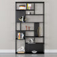 Libreria moderna in metallo etagere libreria scaffale aperta con ripiani-70,8 "h x 11,8" w