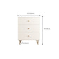 Weiße, moderne Kommode aus Holz für Schlafzimmer, 39,9 cm breit