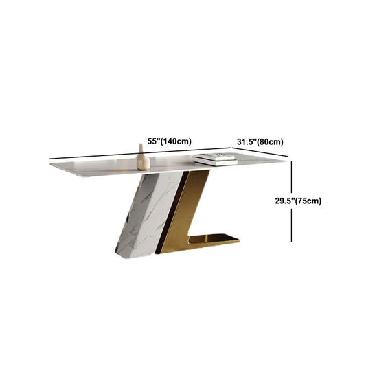 グラムダイニングテーブルセット1/4/5/7 PCSウィングバックチェア付きの長方形ダイニングテーブル