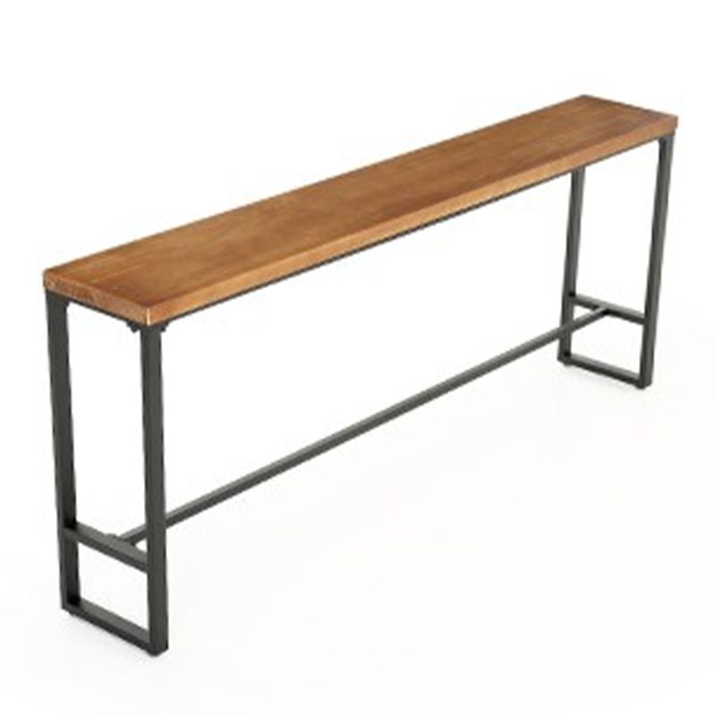Juego de mesa de bar de madera industrial, mesa de mostrador rectangular de 1/5/9 piezas
