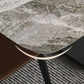 Modern Pedestal Casual Dining Table Stone and Metal Dining Room Kitchen Table Clearhalo 'Dining Tables & Seating' 'Dining Tables' 'dining_table' 'furn' 'furn_dining_table' 'Furniture' 'furniture_dining_table' 'Kitchen & Dining Furniture' 'kitchen' 'kitchen_dining_table' 1200x1200_4aa9b9e1-9bb4-4c16-9c75-18f069db0b7e