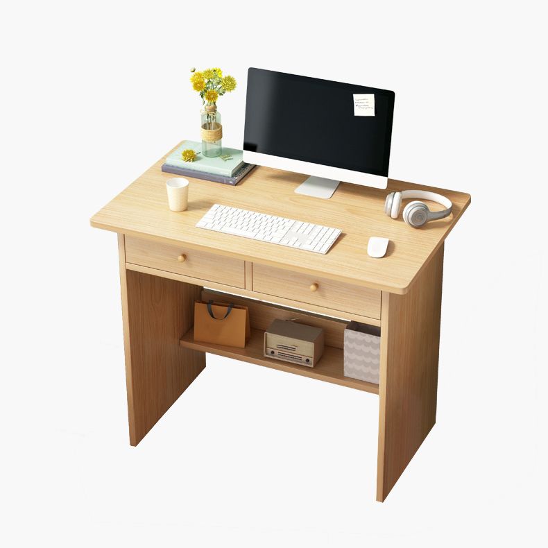 Rectangular Manufactured Wood Writing Desk Modern Desk with Two Drawers Clearhalo 'furn' 'furn_office_desk' 'Furniture' 'furniture_office_desk' 'Office Desks' 'Office Furniture' 'office_desk' 1200x1200_4aa9db0b-ccb4-476c-a4f9-670a38b9916d