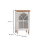 Traditional Display Stand Pine Glass Doors Hutch Buffet with Doors