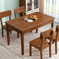 Modern Style Rubberwood Dining Table Rectangle Table with 4 Legs for Home Clearhalo ' dining_table' 'Dining Tables & Seating' 'Dining Tables' 'furn' 'furn_dining_table' 'Furniture' 'furniture_dining_table' 'Kitchen & Dining Furniture' 'kitchen&dining_furn' 'kitchen' 'kitchen_dining_table' 1200x1200_4aaae5d8-b952-4f77-994e-b8dd5109ea68