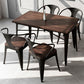 Industrial Dining Chairs Set 1/2/5 Pcs Metal Dining Table and Chairs
