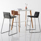 クッションと金属ベースを備えたモダンスタイルのバックレストカウンタースツール